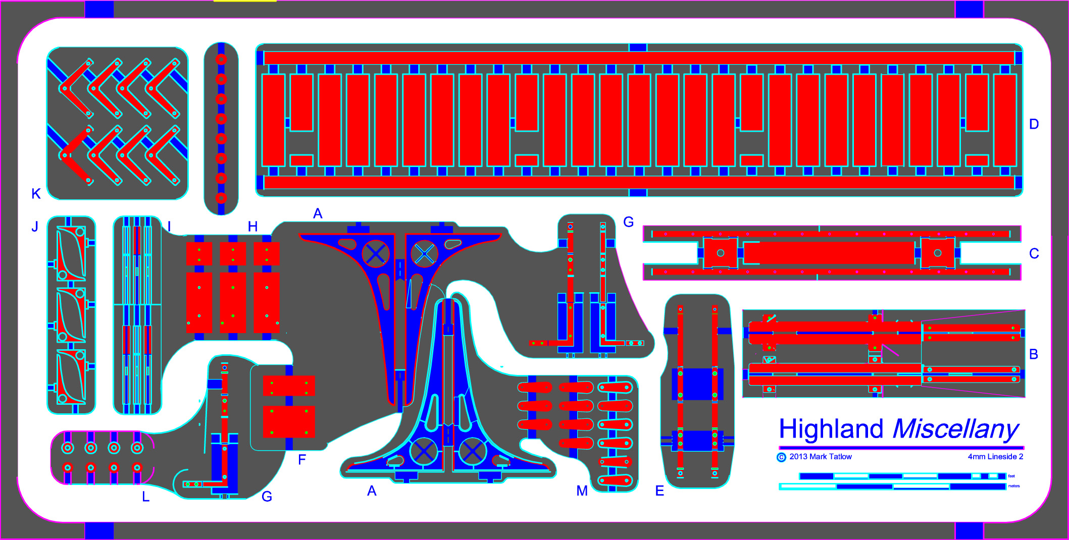 Large Bracket with ribs Etch Master v2 Model (1)
