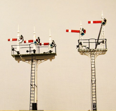 The three doll is a restoration from John H Wrights work, so too is the other in theory but the only components reused were the slated deck for the landing and the curved metal that formed the brackets!