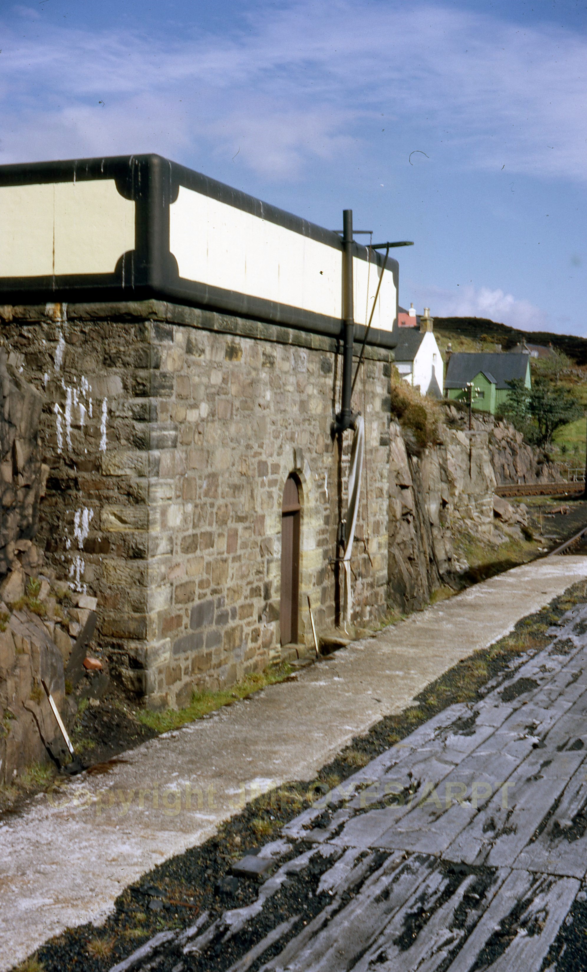 018 HR Water tower Kyle of Lochalsh engine shed 11-05-63 (John Boyes)ARPT 001